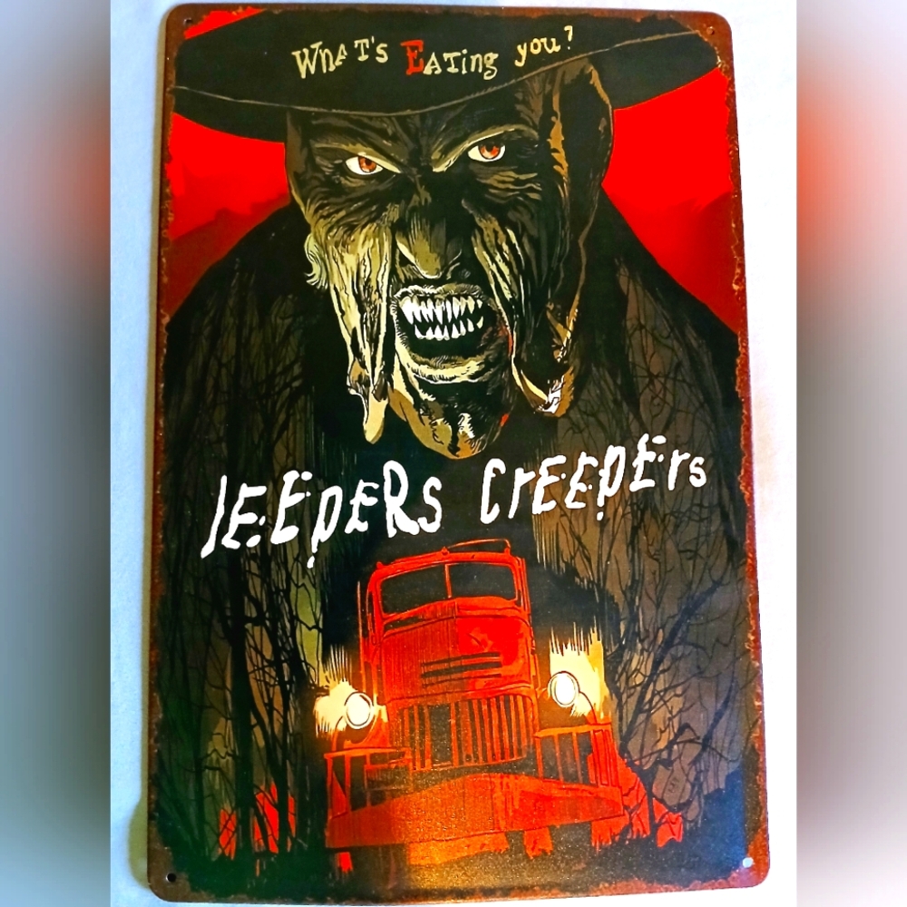 NWOT Jeepers Creepers Horror Movie Halloween Metal Tin Wall Art